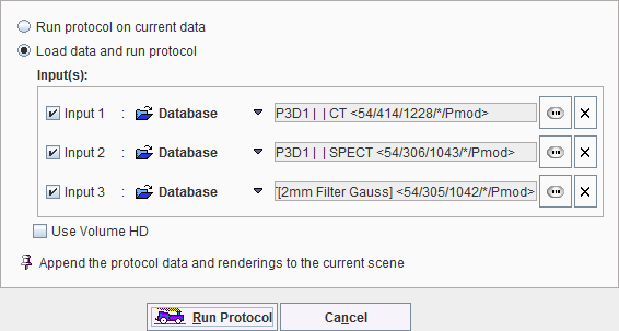 P3D Protocol Dialog